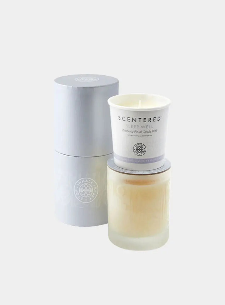 Sleep Well Home Candle & Refill Scentered