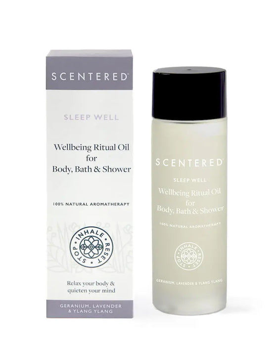 Sleep Well Oil for Body, Bath & Shower Scentered