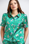 Poppy Rainforest Butterfly Silk Blouse