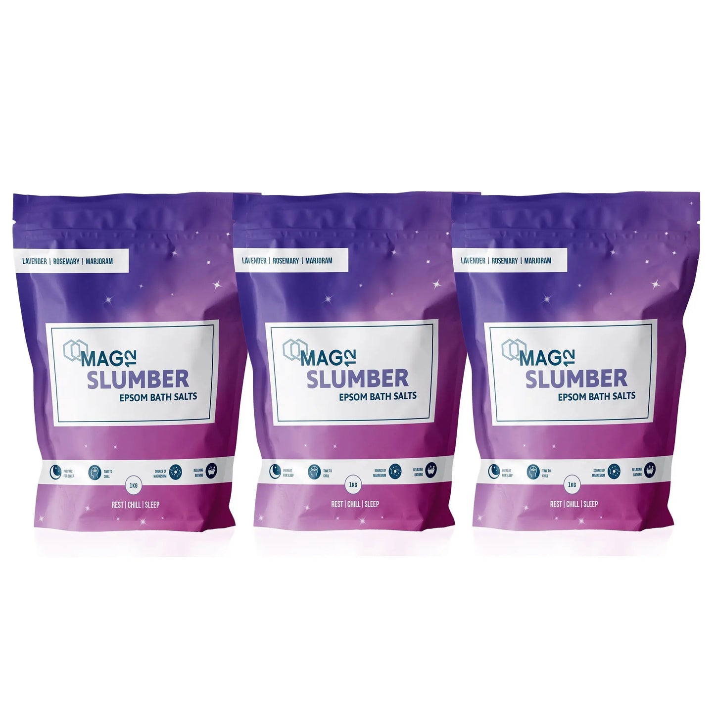 Slumber Epsom Bath Salts Bundle (3 X 1kg) MAG12