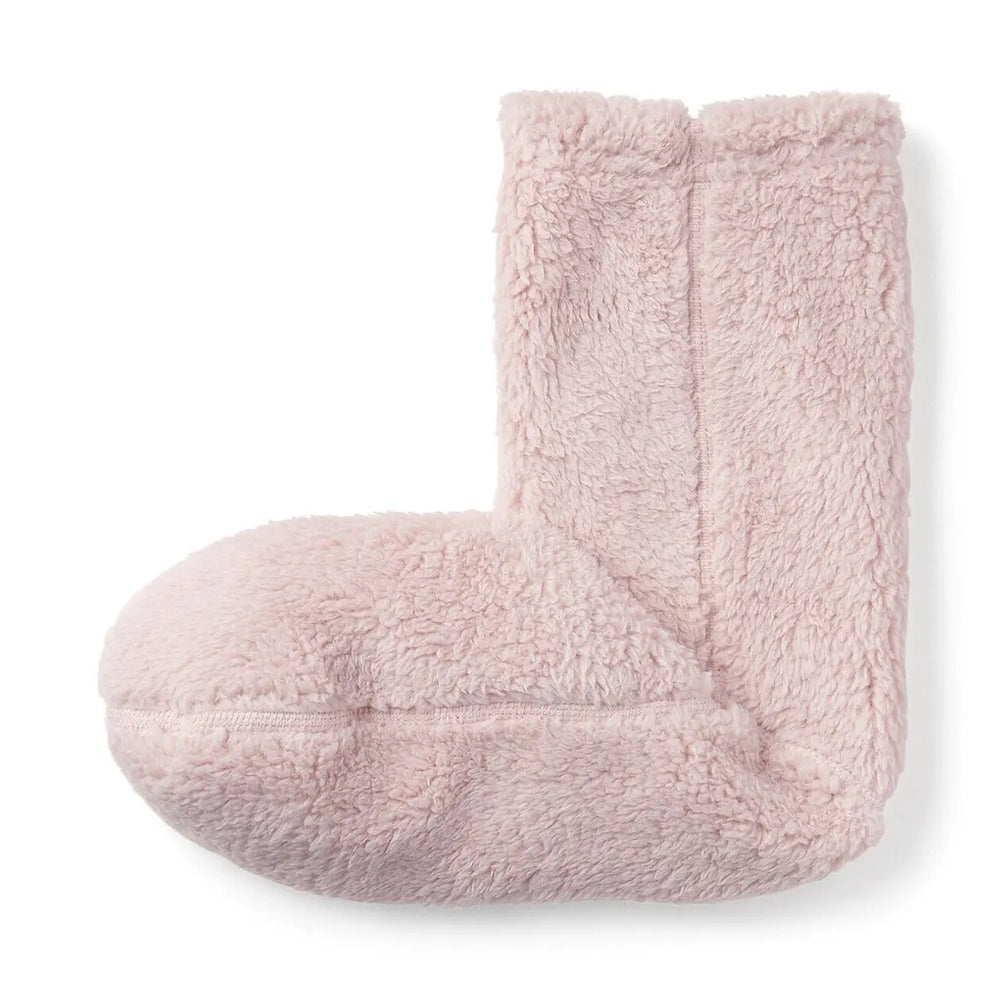 Smoky Pink Women's Recycled Polyester Fleece Cosy Socks MUJI UK