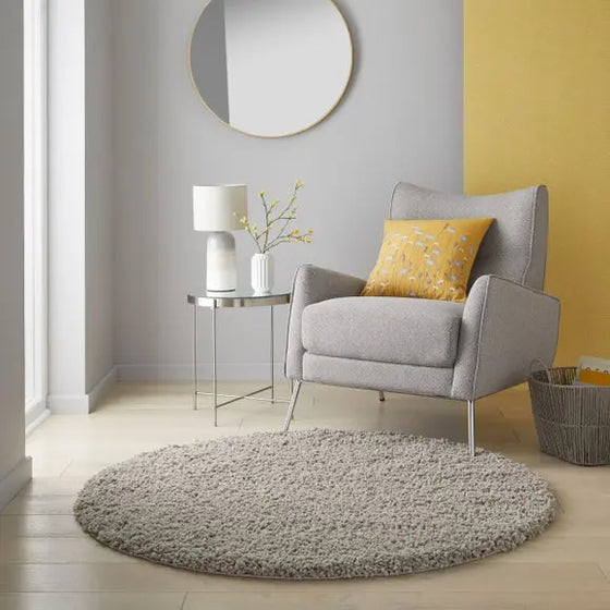 Snuggle Washable Round Rug Dunelm