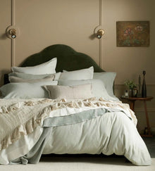  Soft Green Henry Brushed 100% Cotton Bed Linen The Secret Linen Store