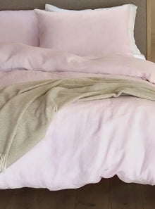  Soft Pink Linen Bedding Scooms