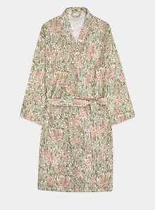  Soft Sage Honeysuckle Linen Robe Piglet