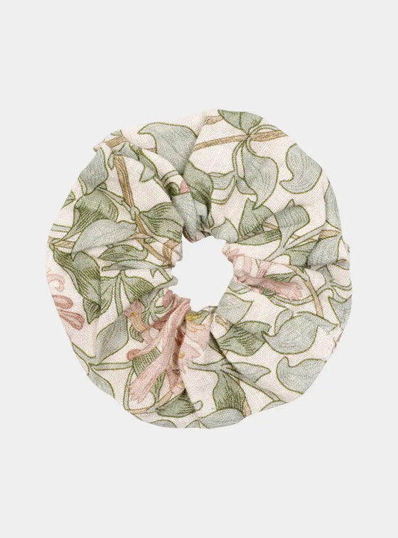 Soft Sage Honeysuckle Linen Scrunchie Piglet