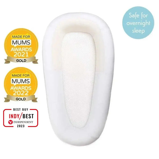 Soft White Sleep Tight Baby Bed Purflo