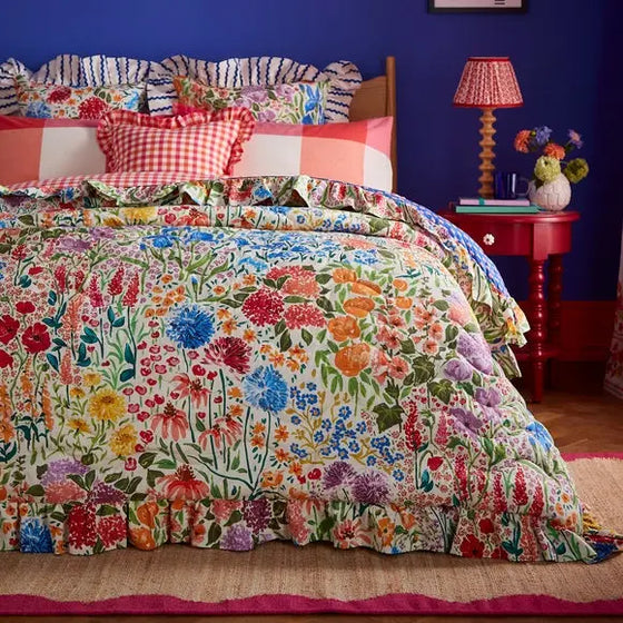 Sophie Robinson Sunshine Flowers Bedspread Dunelm