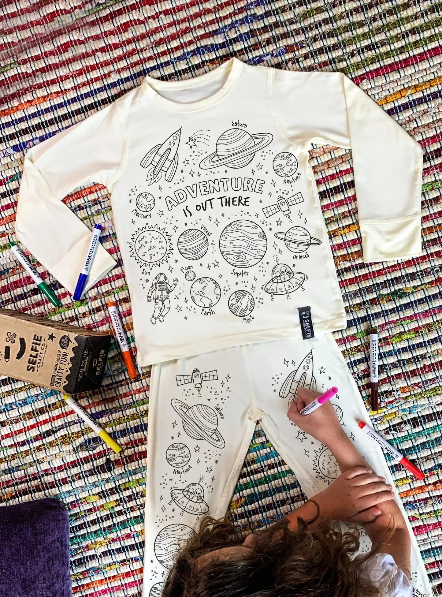 Space Adventure Colour in Pyjamas Selfie Craft Co