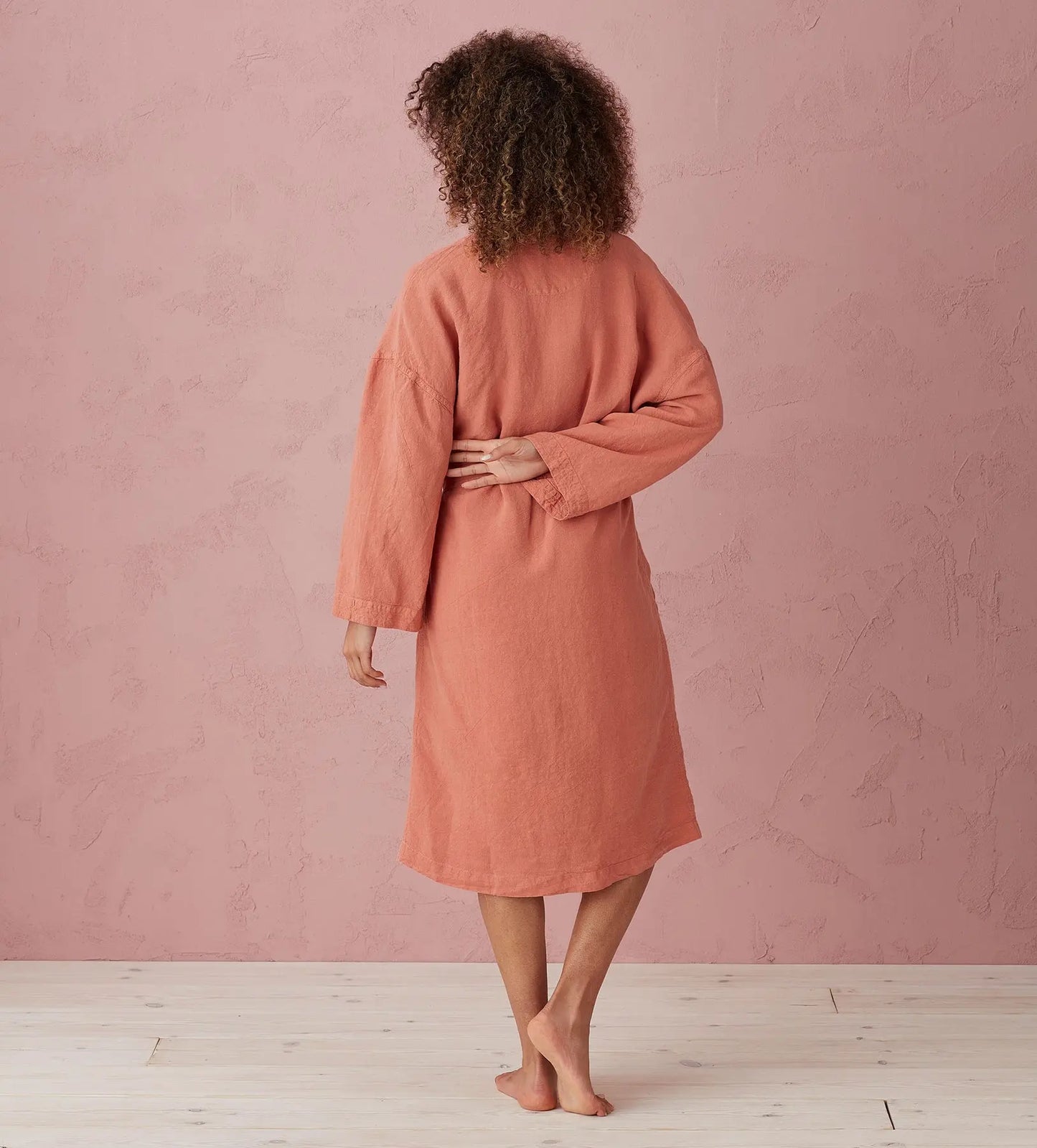 Spice Layla 100% Linen Robe The Secret Linen Store