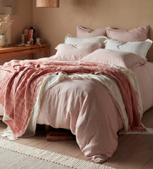  Spice Sid Stripe 100% Linen Bed Linen The Secret Linen Store