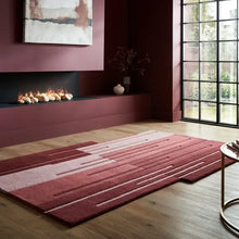  Split Ombre Shaped Wool Rug Dunelm