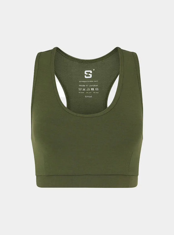 Sports Bra - Earth Khaki Sōma Sportswear