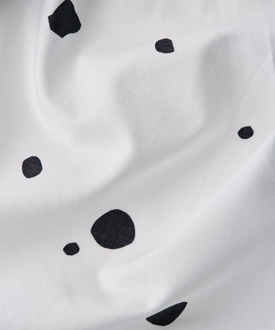 Spotty Charcoal Tencel Cotton Duvet Cover Undercover Living