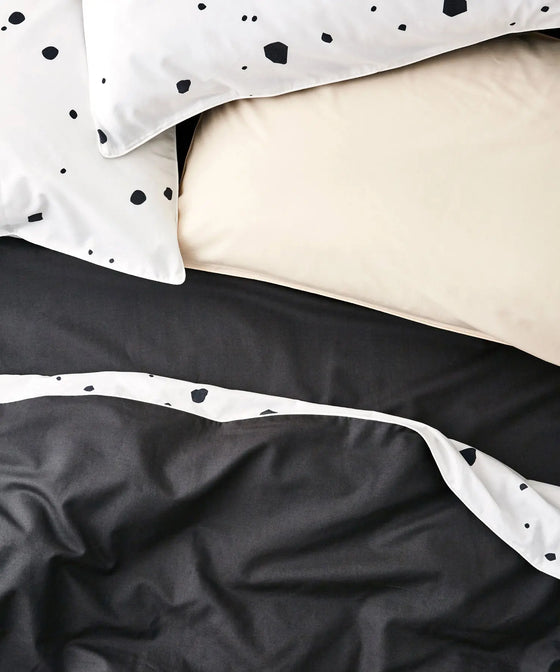 Spotty and Charcoal Tencel Cotton Pillowcase Undercover Living