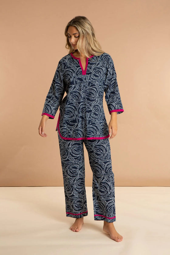 Starry Night Women's Cotton Printed Pyjamas inara