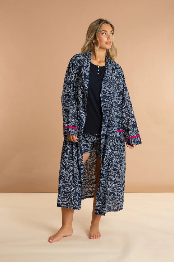 Starry Night Women's Cotton Robe inara