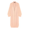 Stevie Cable Balloon Sleeve Long Cardigan - Peach Cara & The Sky