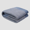 Stone Blue Striped Knitted Throw Piglet