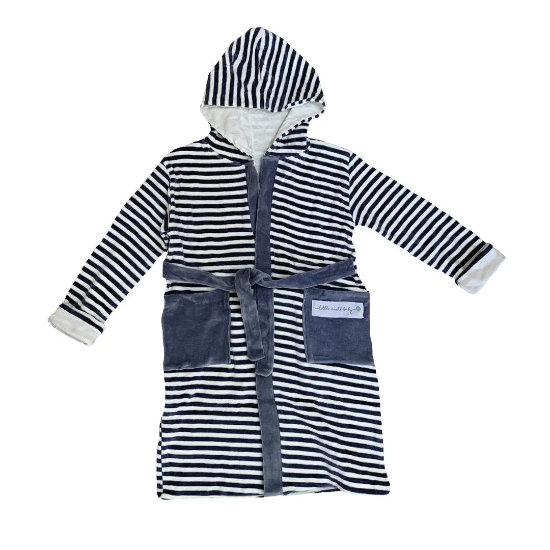 Stripe Kids Organic Robes Pure Earth Collection