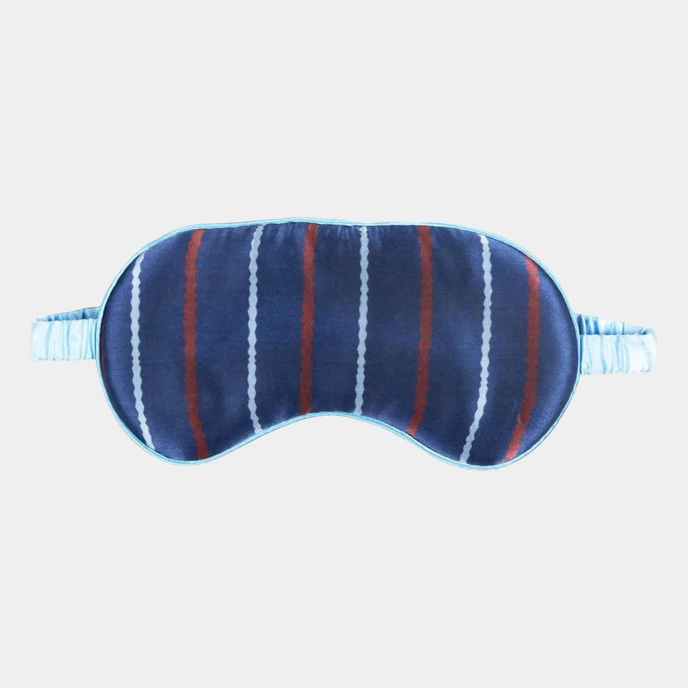 Stripey Silk Eye Mask Jessica Russell Flint