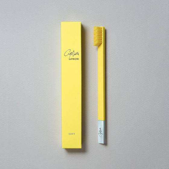 Sunflower Yellow Silver Toothbrush APRIORI