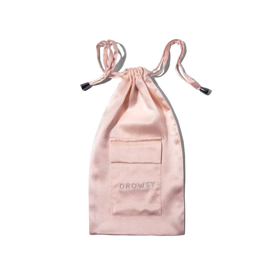 Sunset Pink Silk Carry Pouch Drowsy Sleep Co