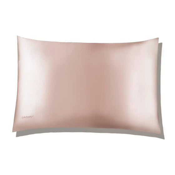 Sunset Pink Silk Pillowcase Drowsy Sleep Co