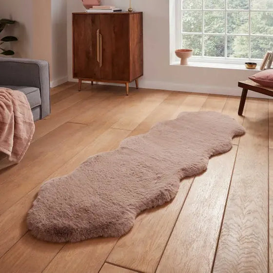 Super Teddy Sheepskin Rug Dunelm