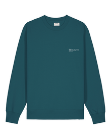  Womens Organic Cotton Relaxed-Fit Sweatshirt in Ocean Blue