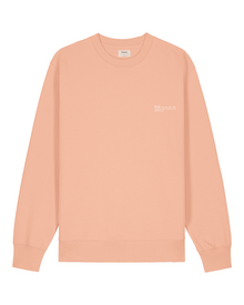  Womens Organic Cotton Relaxed-Fit Sweatshirt in Peach Orange