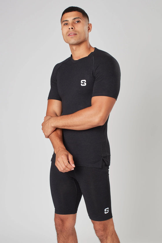 T-Shirt - Marl Black Sōma Sportswear