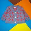 THE CUT and STICK CARDIGAN - BLUE - 2-4 YEARS