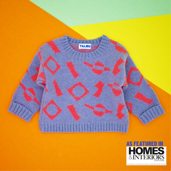 THE CUT and STICK JUMPER - BLUE - 9-12 MONTHS