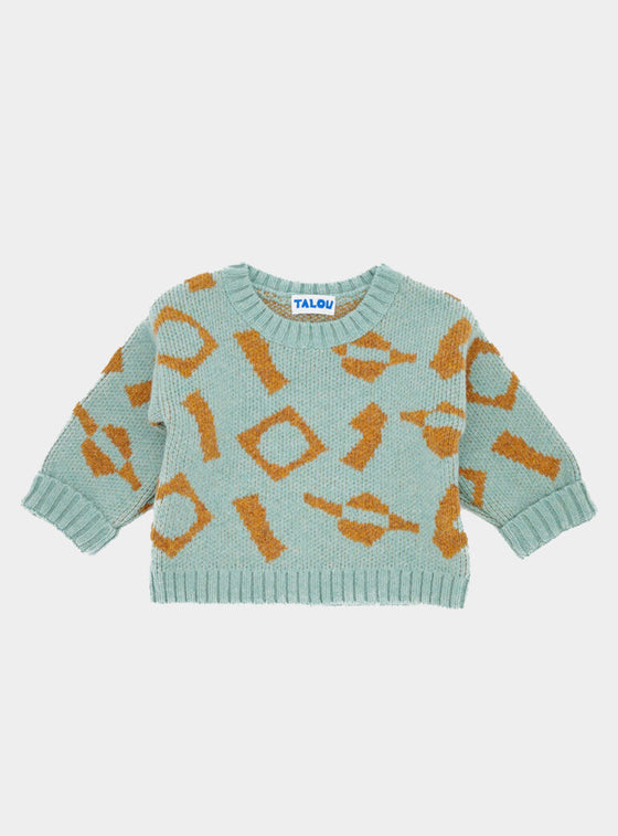 THE CUT and STICK CARDIGAN - MINT - 9-12 MONTHS