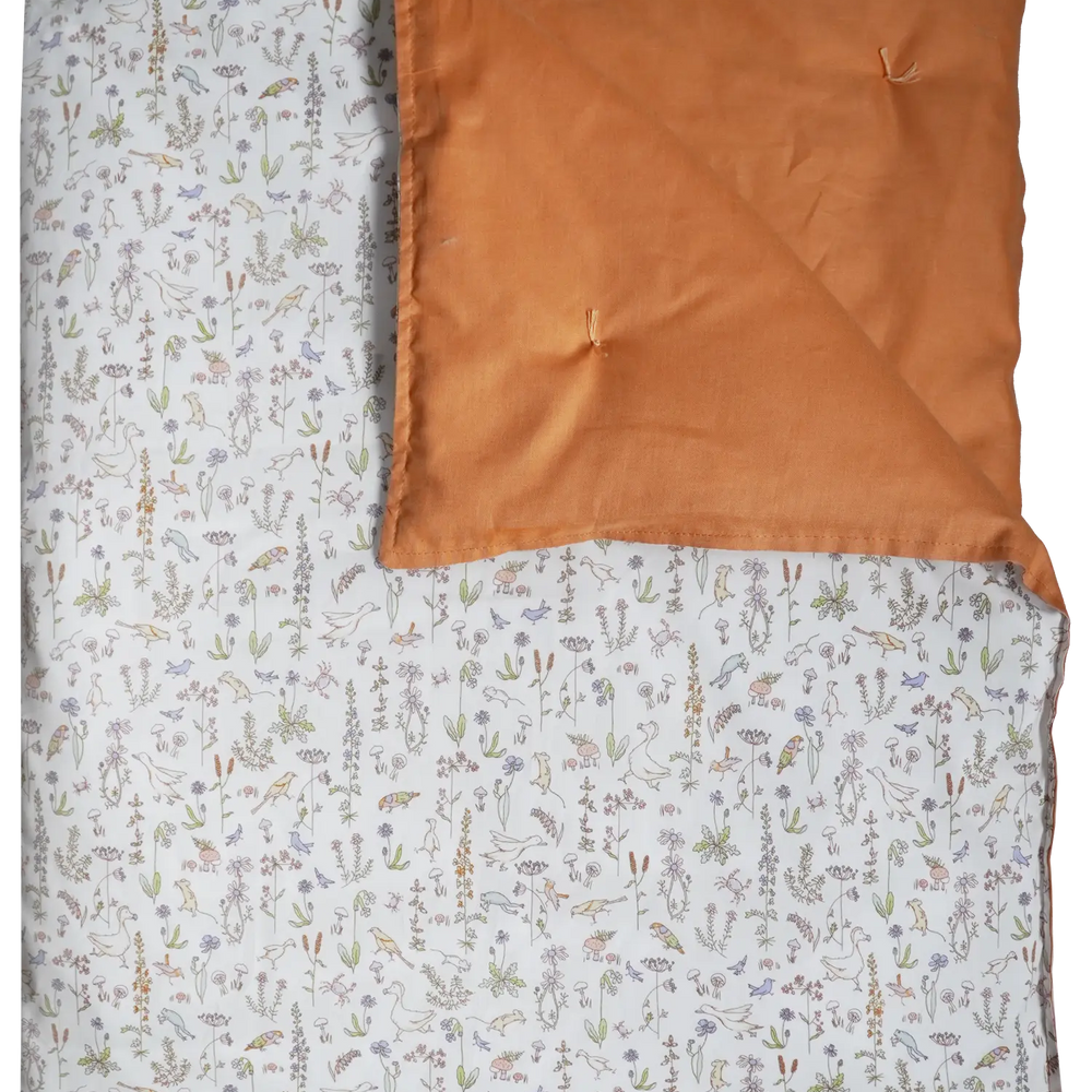 THEO GREEN & TURMERIC LINEN Liberty Reversible Heirloom Quilt Coco & Wolf