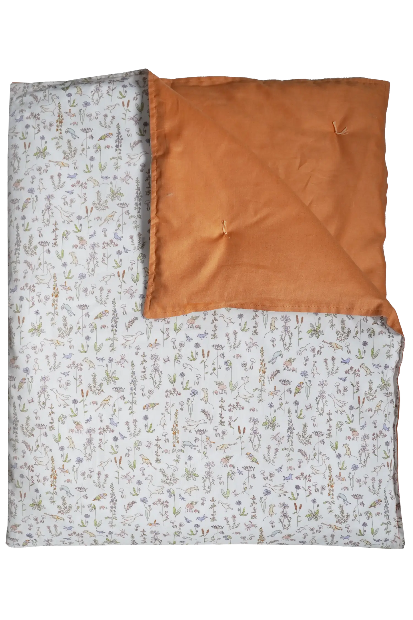 THEO GREEN & TURMERIC LINEN Liberty Reversible Heirloom Quilt Coco & Wolf