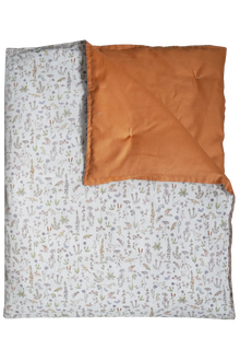  THEO GREEN & TURMERIC LINEN Liberty Reversible Heirloom Quilt Coco & Wolf