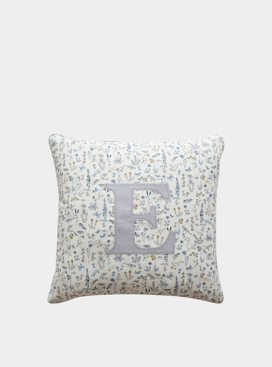 THEO BLUE Liberty Personalised Cushion