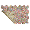 THORPE HILL & JUNE'S MEADOW Liberty Reversible Scalloped Placemat Coco & Wolf