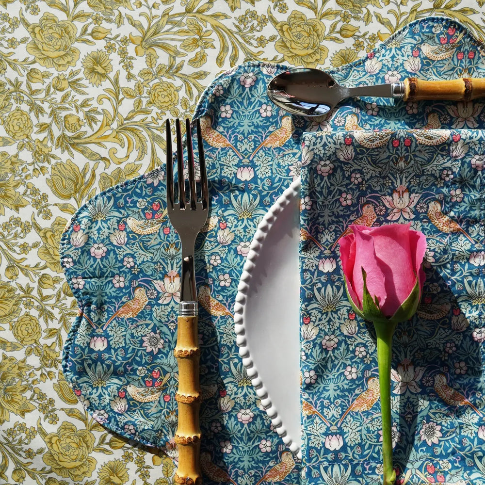 Tablecloth Runner Made With Liberty Fabric SAMBOURNE YELLOW Coco & Wolf