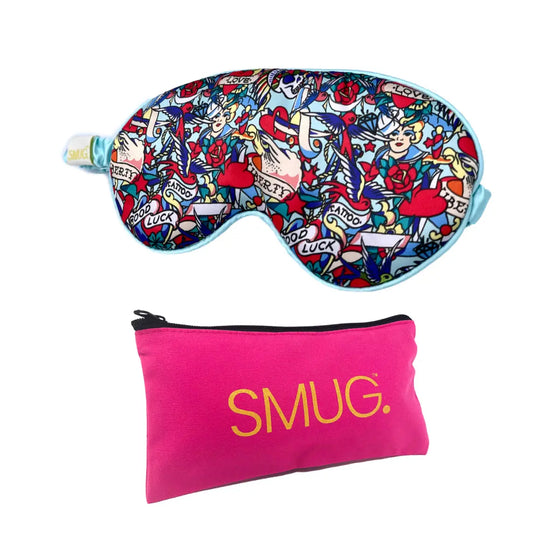 Tattoo Print Satin Sleep Mask SMUG