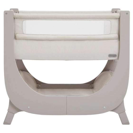 Taupe Shnuggle Air Lite Bedside Crib Shnuggle