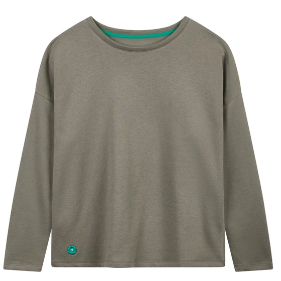 Taupe Unisex Boxy Sweatshirt Loungers