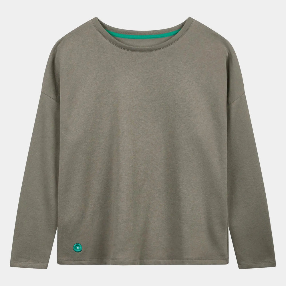 Taupe Unisex Boxy Sweatshirt Loungers