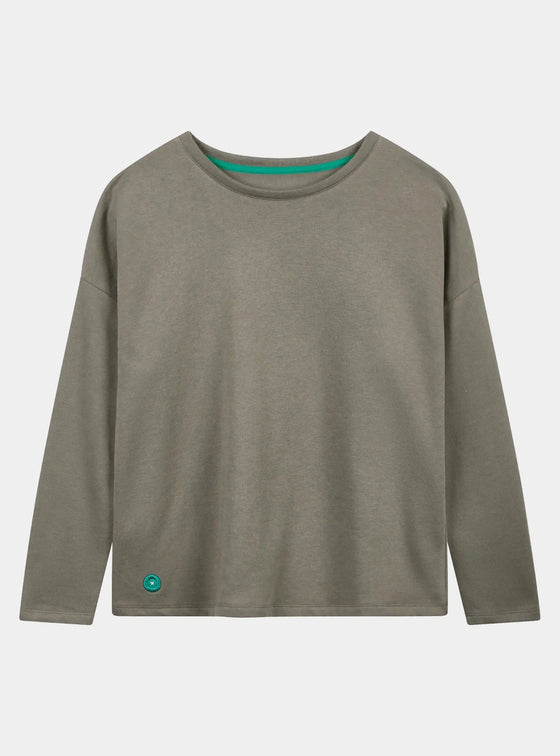 Taupe Unisex Boxy Sweatshirt Loungers