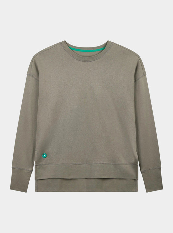 Taupe Unisex Longline Sweatshirt