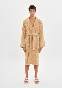  Taupe Velour Bathrobe House Babylon