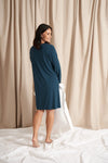 Teal Bamboo Lace Nightdress Pretty You London