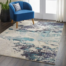  Teal Celestial Rug Dunelm